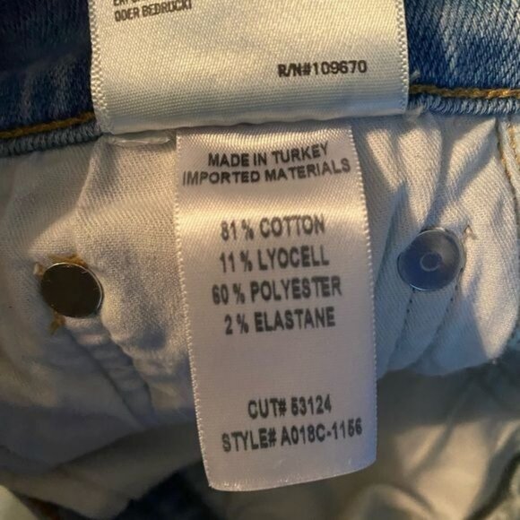 Agolde Women’s Sophie Crop Soft Skinny Jeans Light Wash Size 25 - Picture 7 of 9